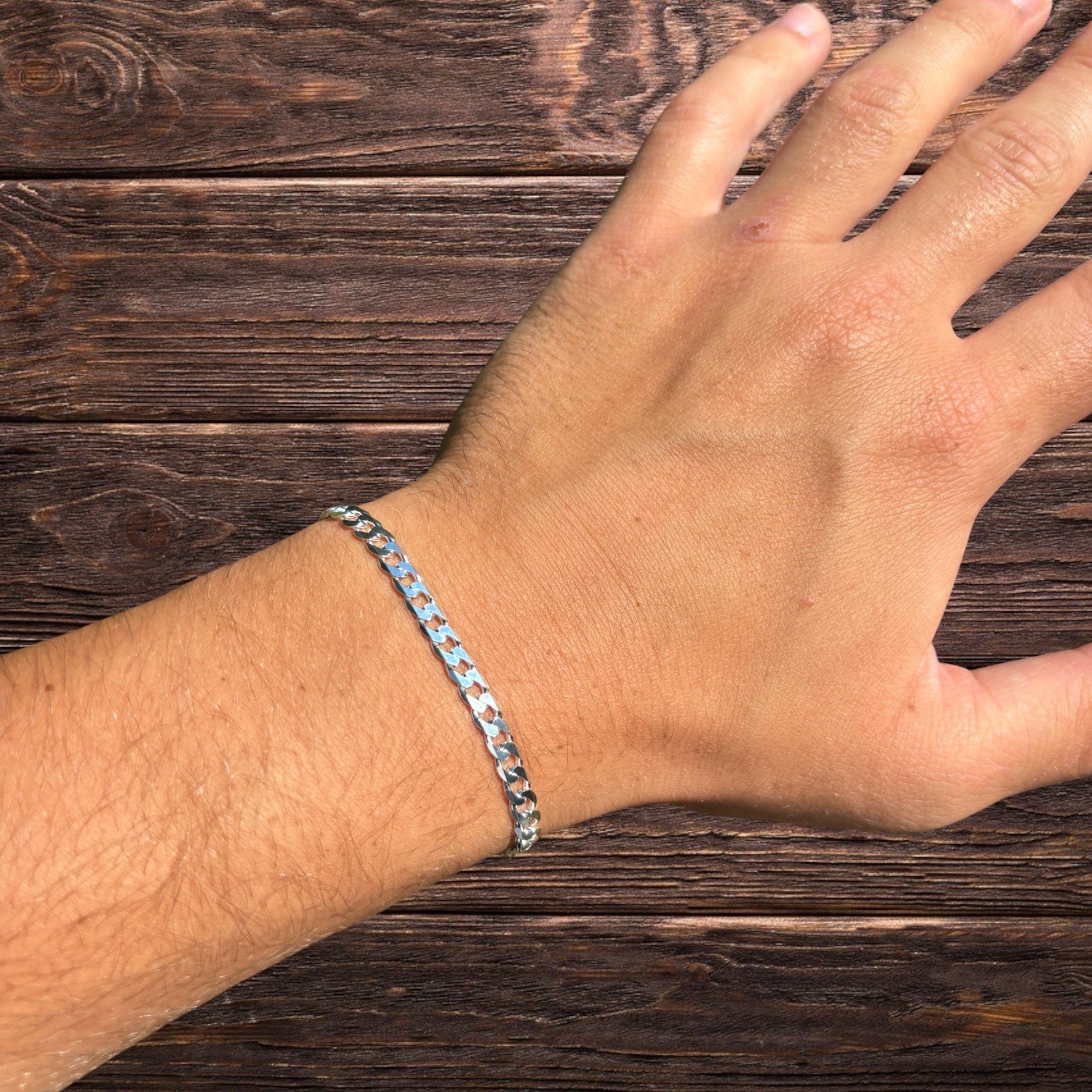 925 Sterling Silver 5mm Curb Bracelet