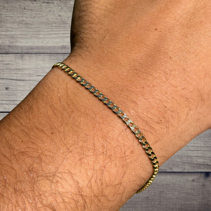 925 Sterling Silver 3mm Curb Bracelet