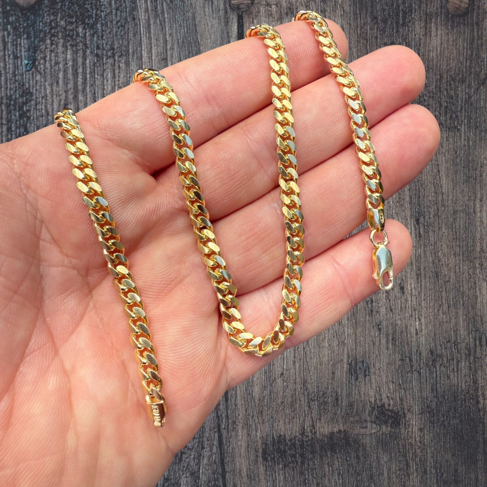 925 Sterling Silver 5mm Miami Cuban Chain Necklace