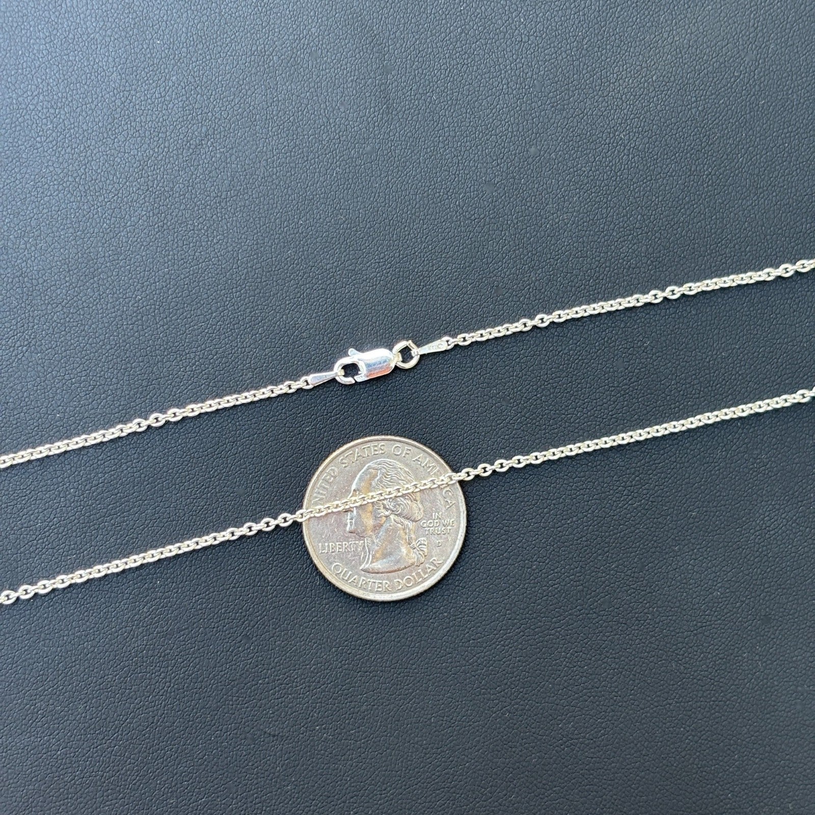 925 Sterling Silver 2mm Cable Chain Necklace