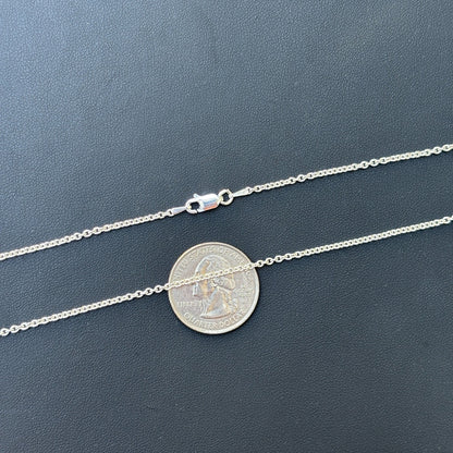 925 Sterling Silver 2mm Cable Chain Necklace