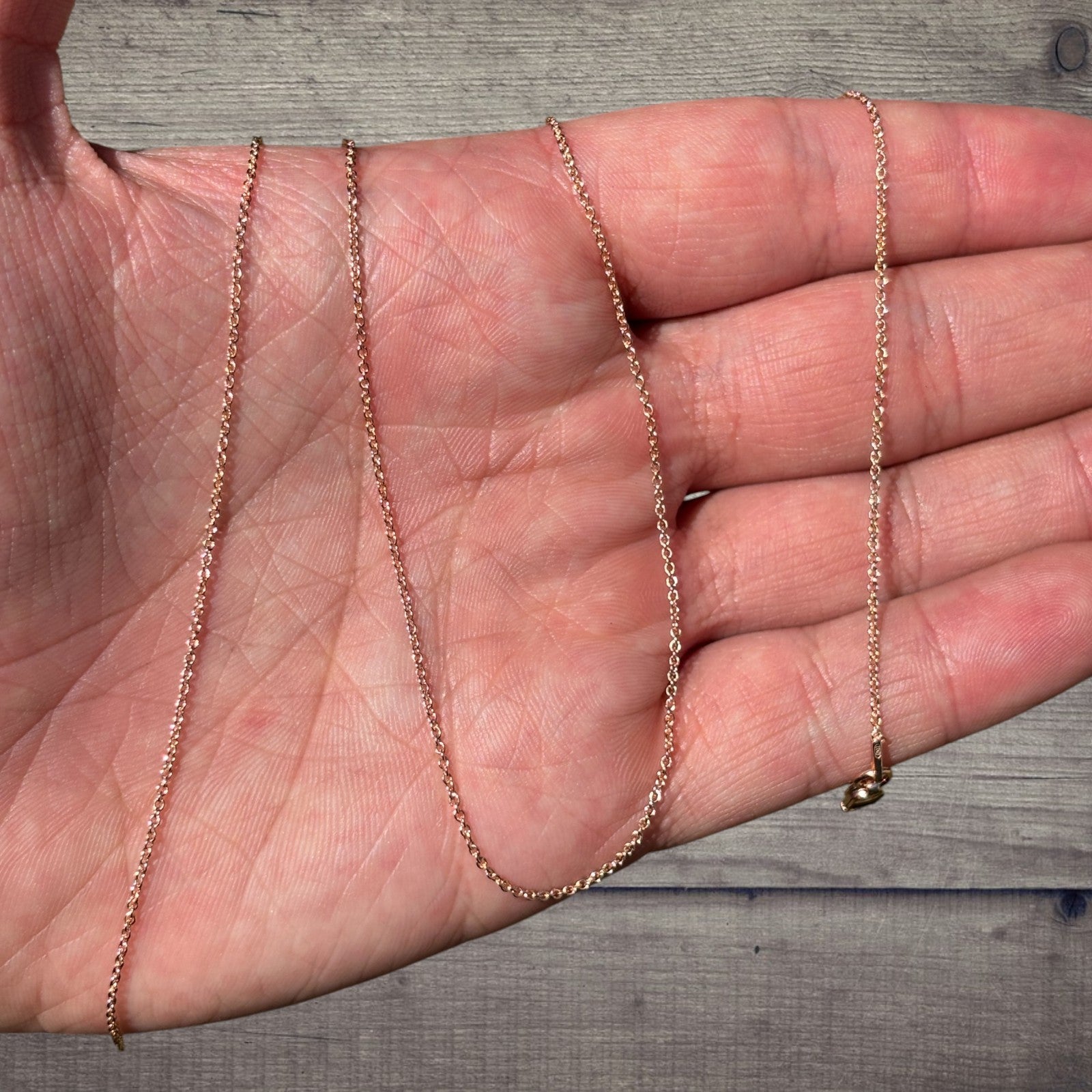 925 Sterling Silver 1mm Cable Chain Necklace