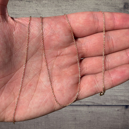 925 Sterling Silver 1mm Cable Chain Necklace