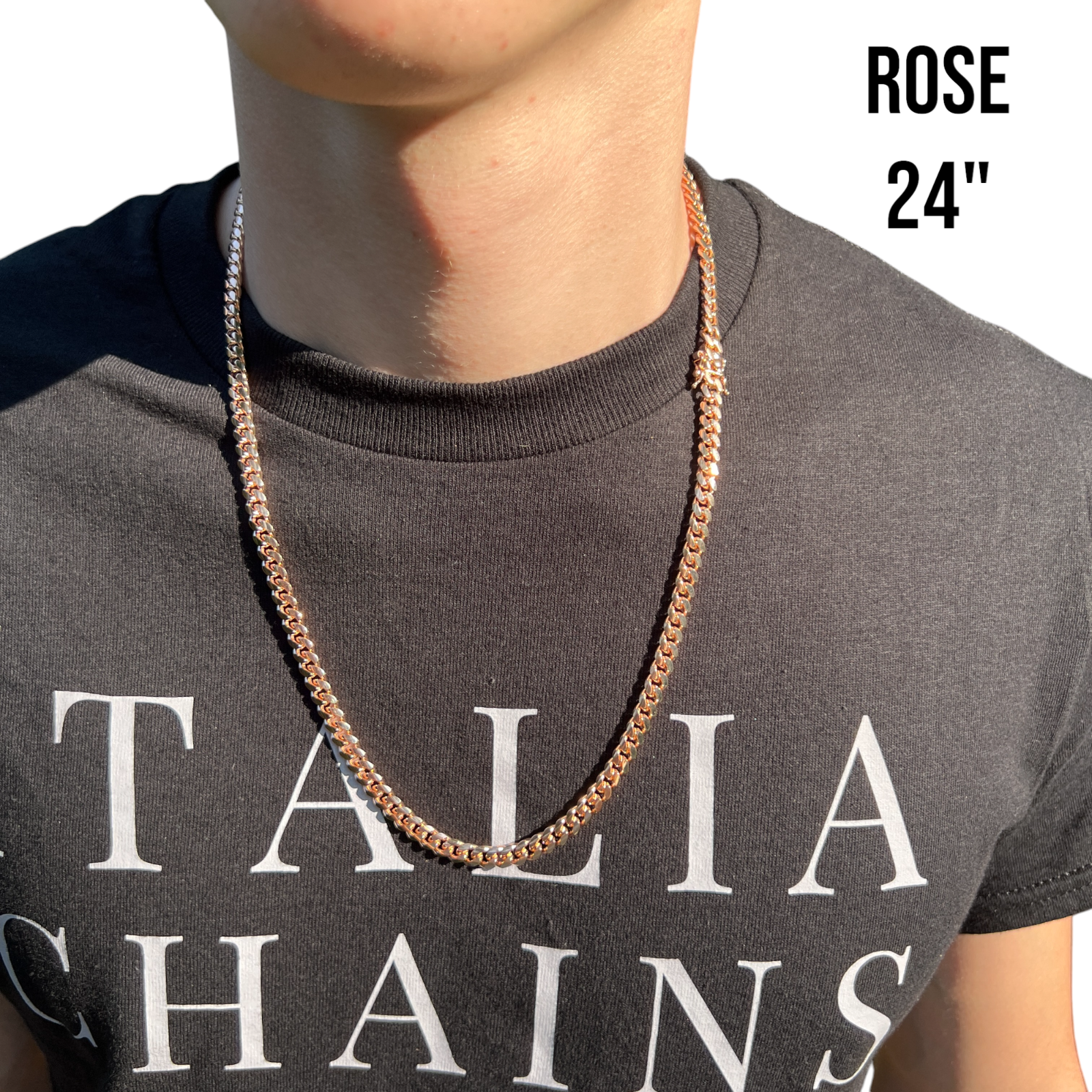 925 Sterling Silver 6mm Miami Cuban W. Box Clasp Chain Necklace