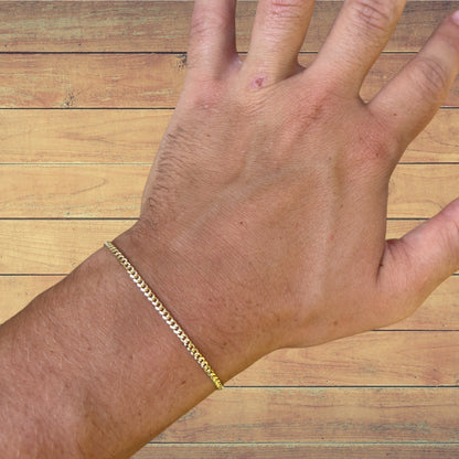 925 Sterling Silver 2mm Curb Bracelet