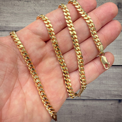 925 Sterling Silver 5.5mm Miami Cuban Chain Necklace