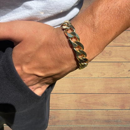 925 Sterling Silver 13.5mm Curb Bracelet