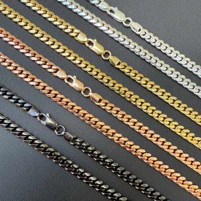 925 Sterling Silver 5mm Miami Cuban Chain Necklace