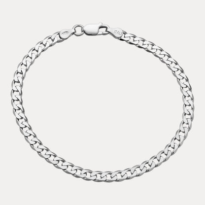 925 Sterling Silver 5mm Curb Bracelet