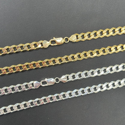 925 Sterling Silver 8mm Curb Chain Necklace
