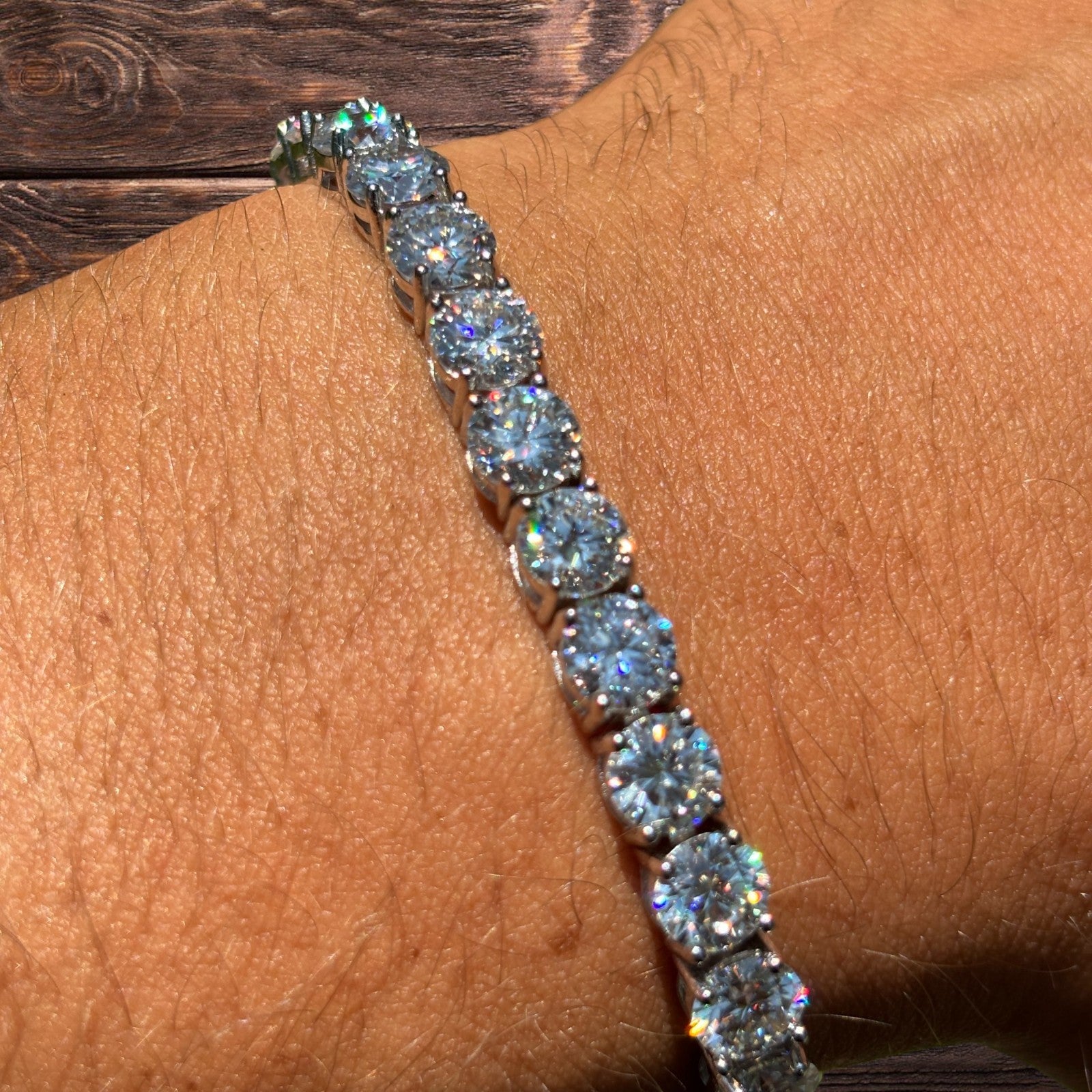 925 Sterling Silver 6mm Tennis Bracelet - CZ Or Moissanite