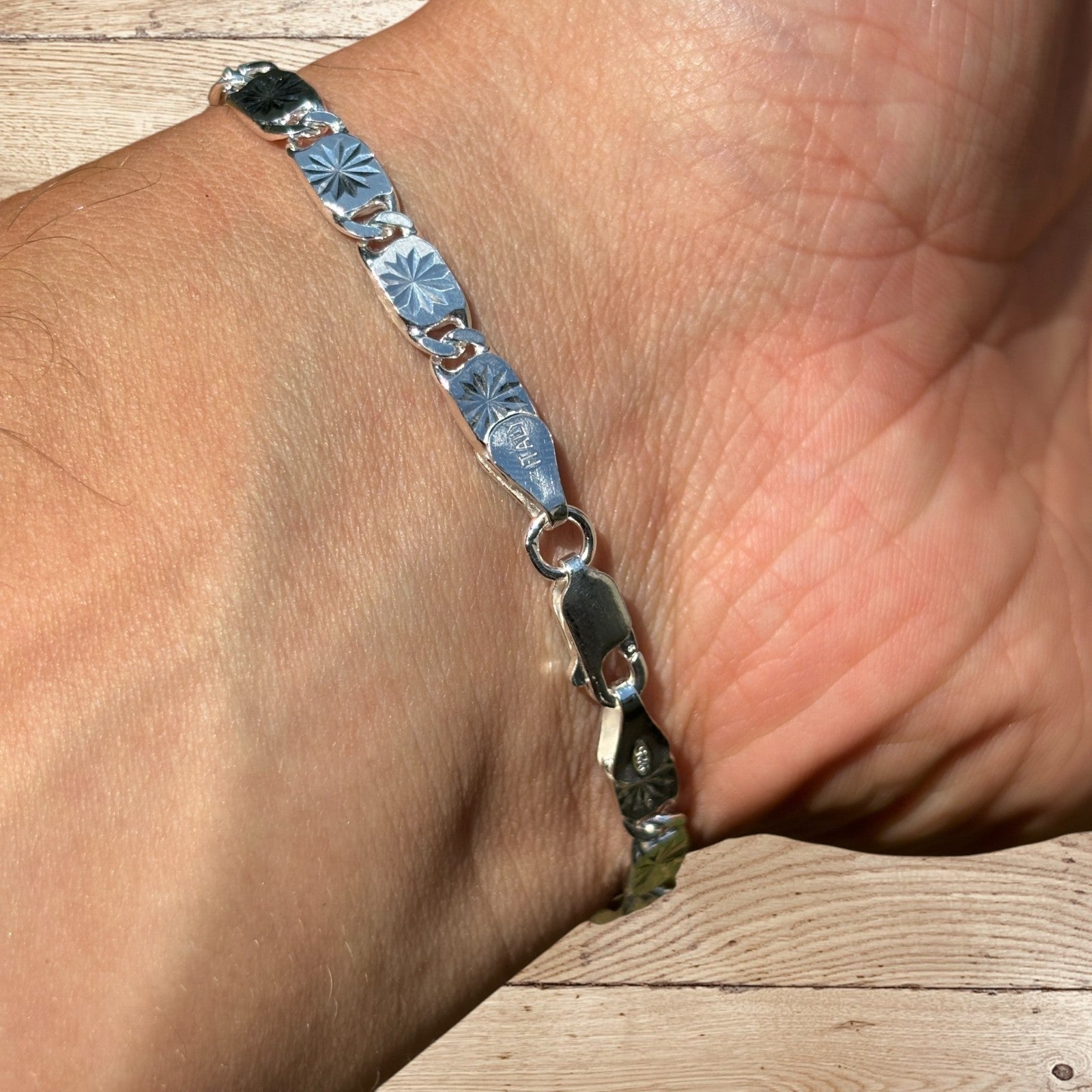 925 Sterling Silver 5mm Valentino Bracelet