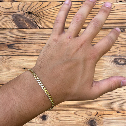 925 Sterling Silver 4mm Curb Bracelet