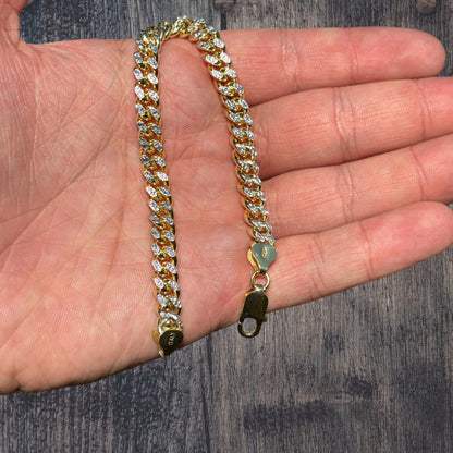 925 Sterling Silver 7mm Diamond Cut Miami Cuban Bracelet