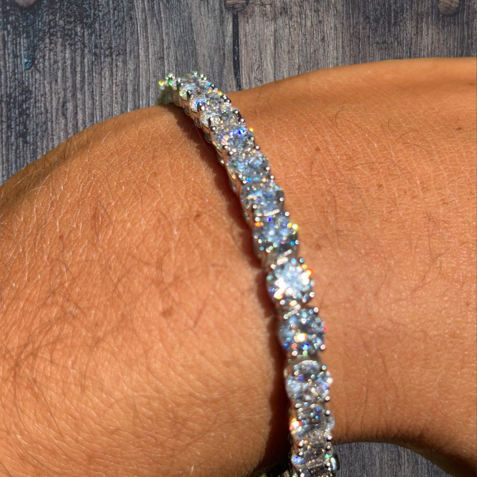 925 Sterling Silver 5mm Tennis Bracelet - CZ Or Moissanite