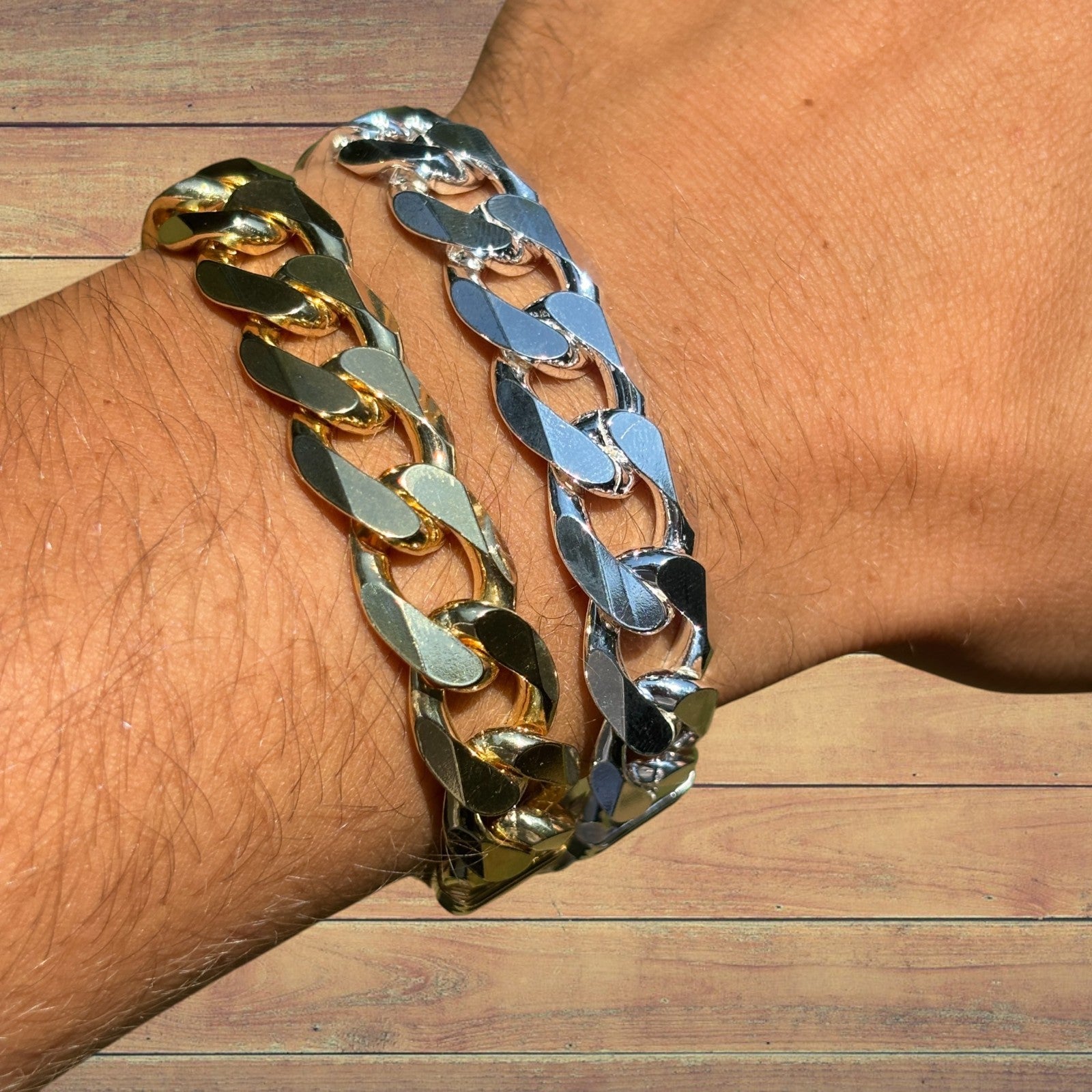 925 Sterling Silver 13.5mm Curb Bracelet