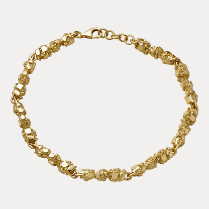 925 Sterling Silver 5mm Nugget Bracelet