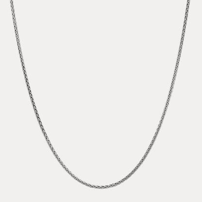 925 Sterling Silver 3mm Wheat Chain Necklace - ITALIA Chains