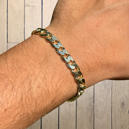 925 Sterling Silver 8mm Curb Bracelet