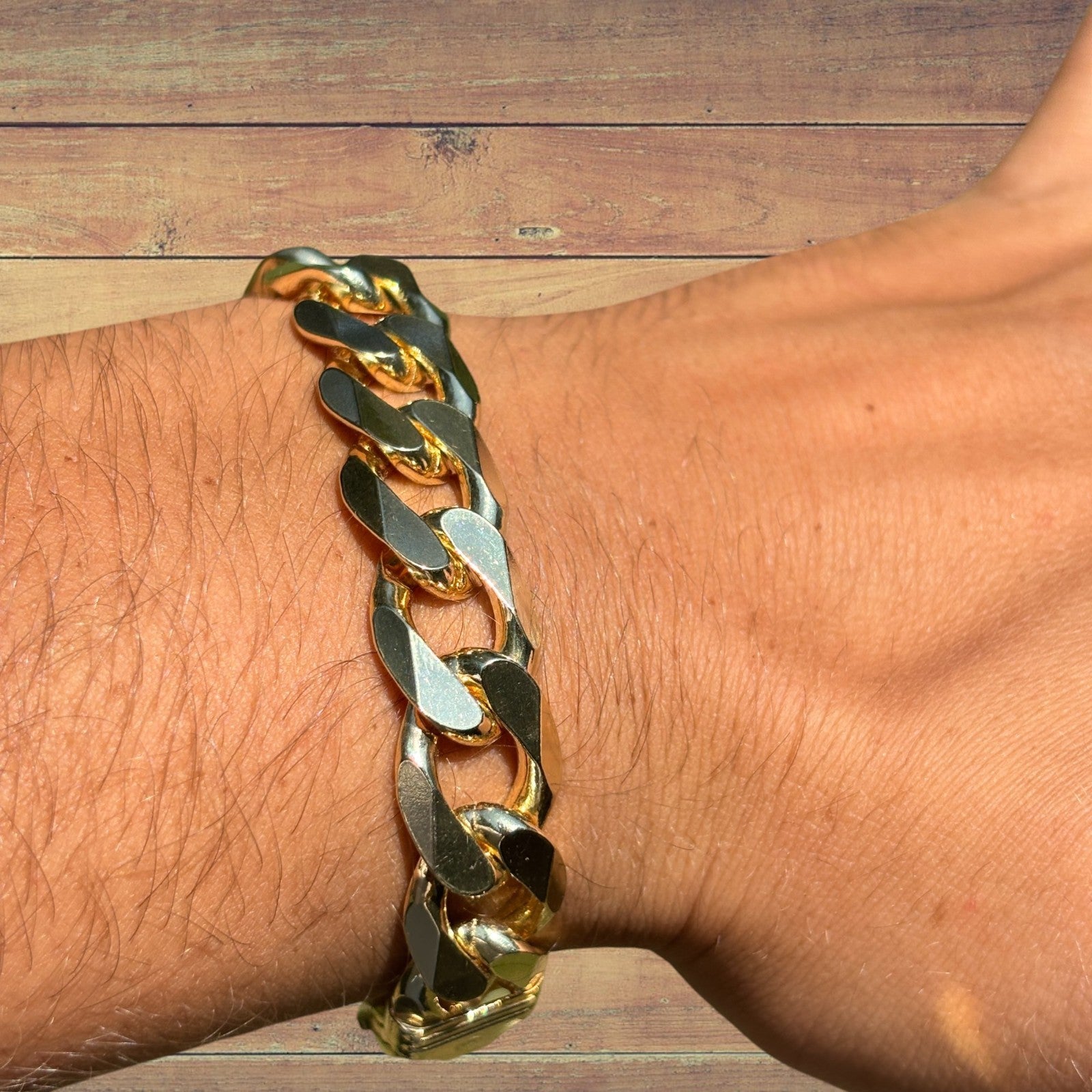 925 Sterling Silver 13.5mm Curb Bracelet