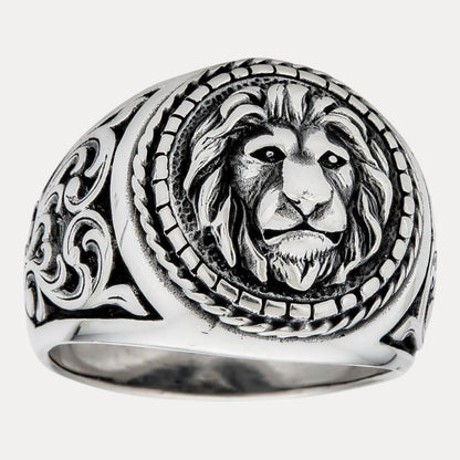 925 Sterling Silver Lion Ring