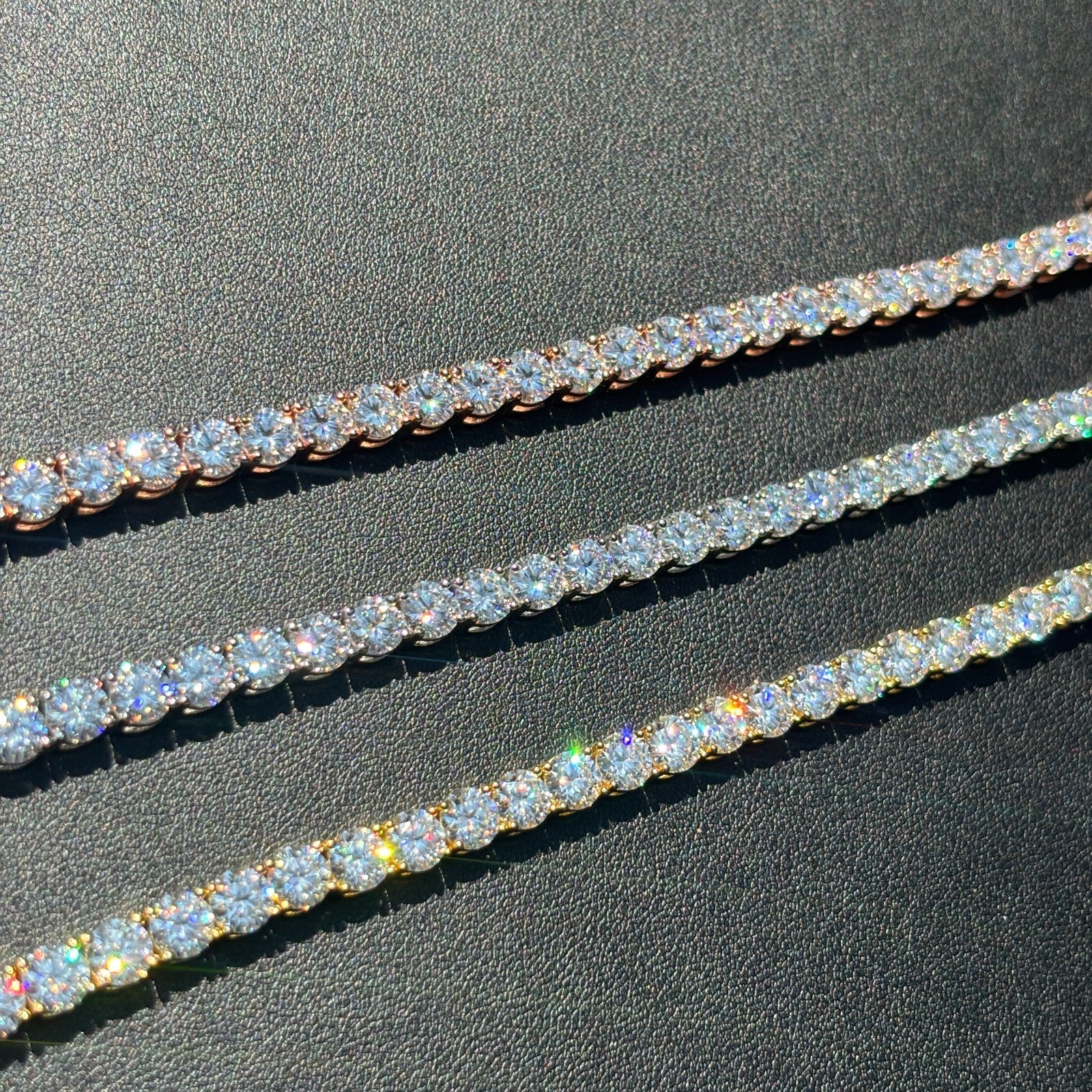 925 Sterling Silver 5mm Tennis Bracelet - CZ Or Moissanite