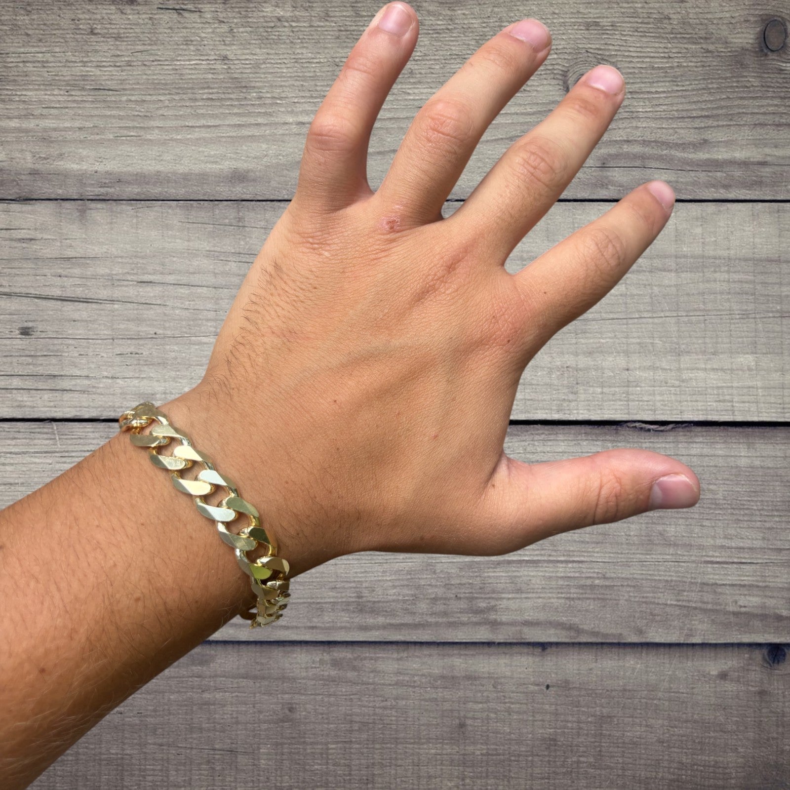 925 Sterling Silver 12mm Curb Bracelet