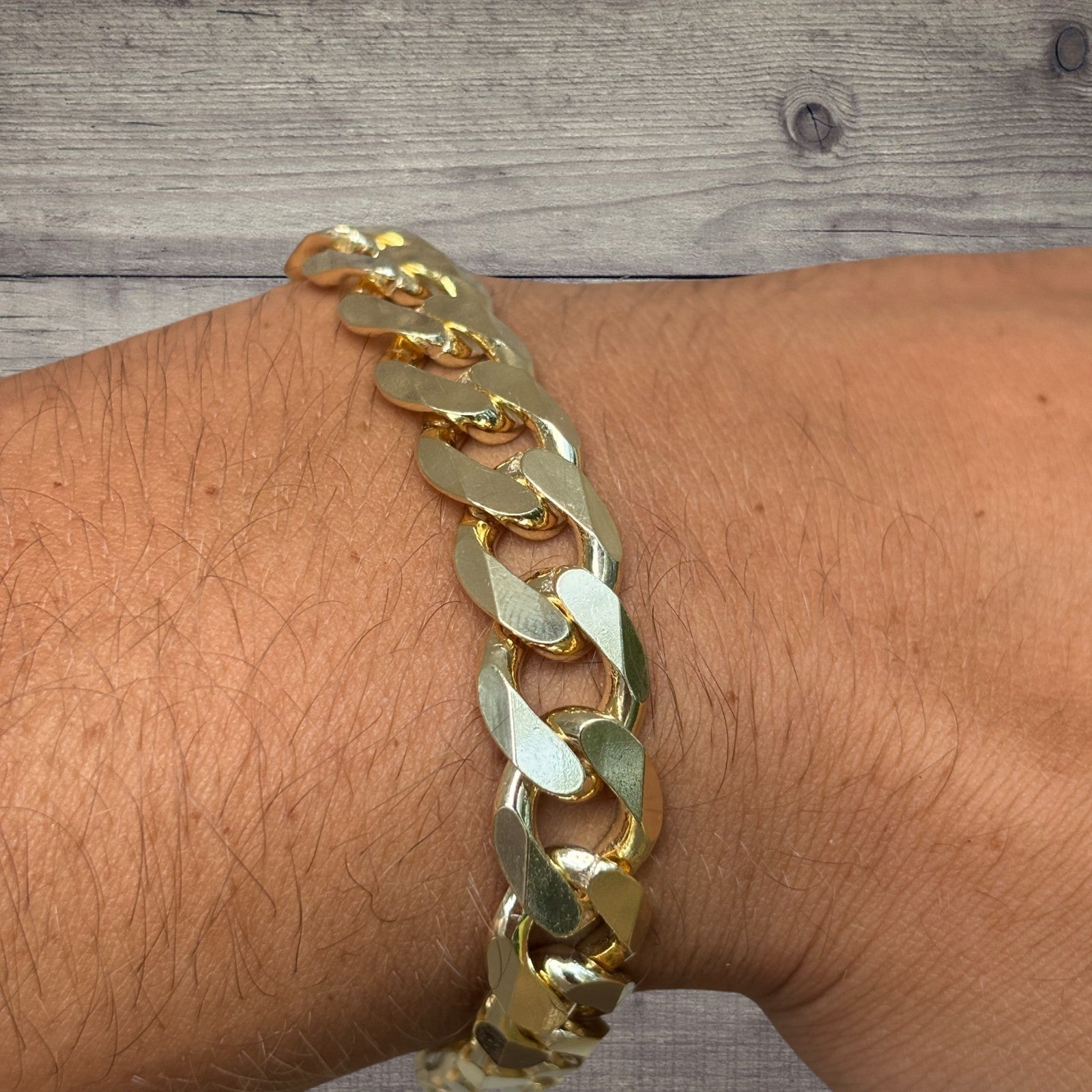 925 Sterling Silver 12mm Curb Bracelet