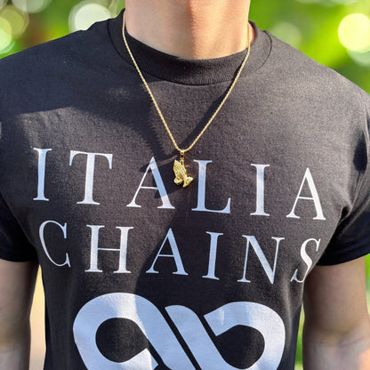 925 Sterling Silver Praying Hands Pendant - Small