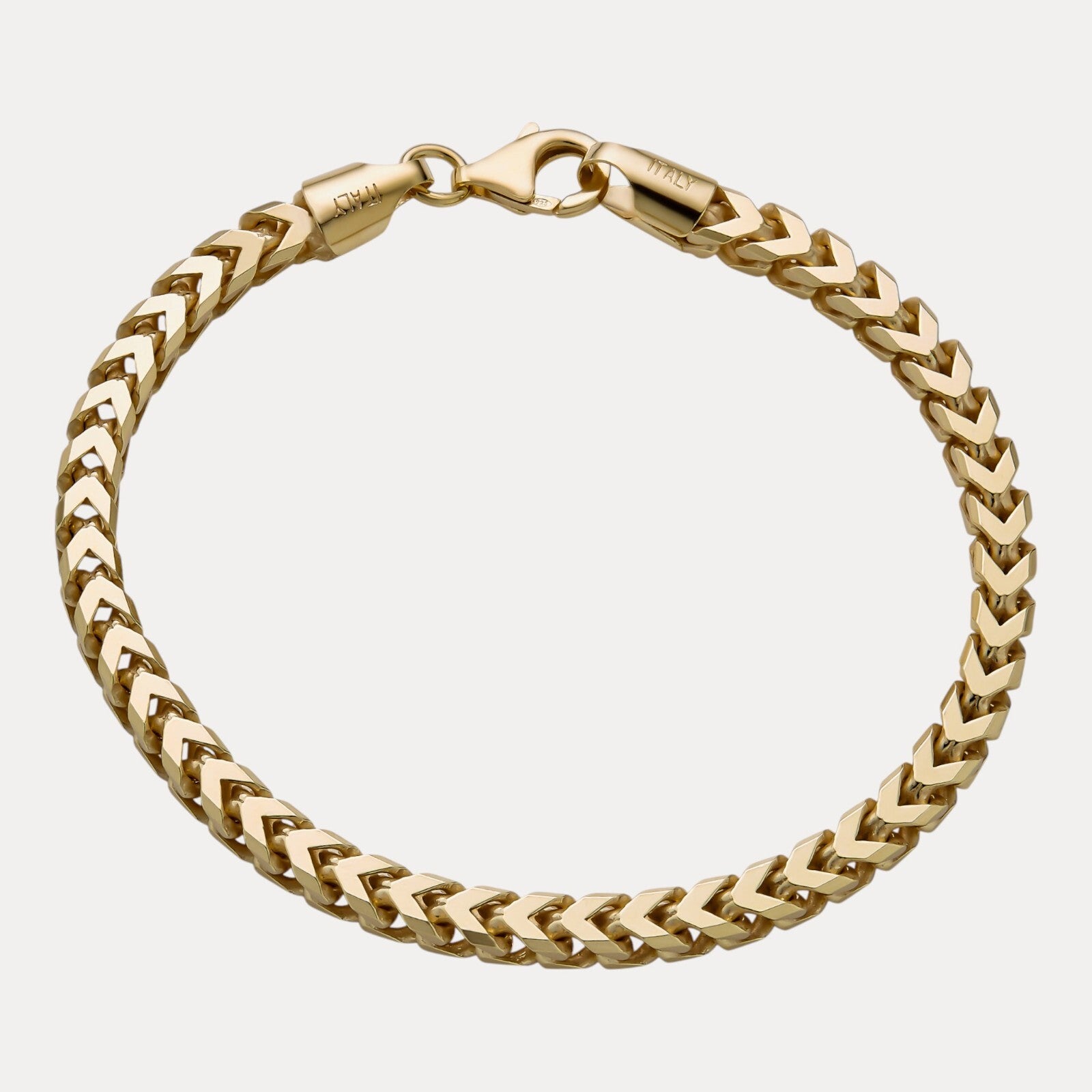 925 Sterling Silver 5mm Franco Bracelet