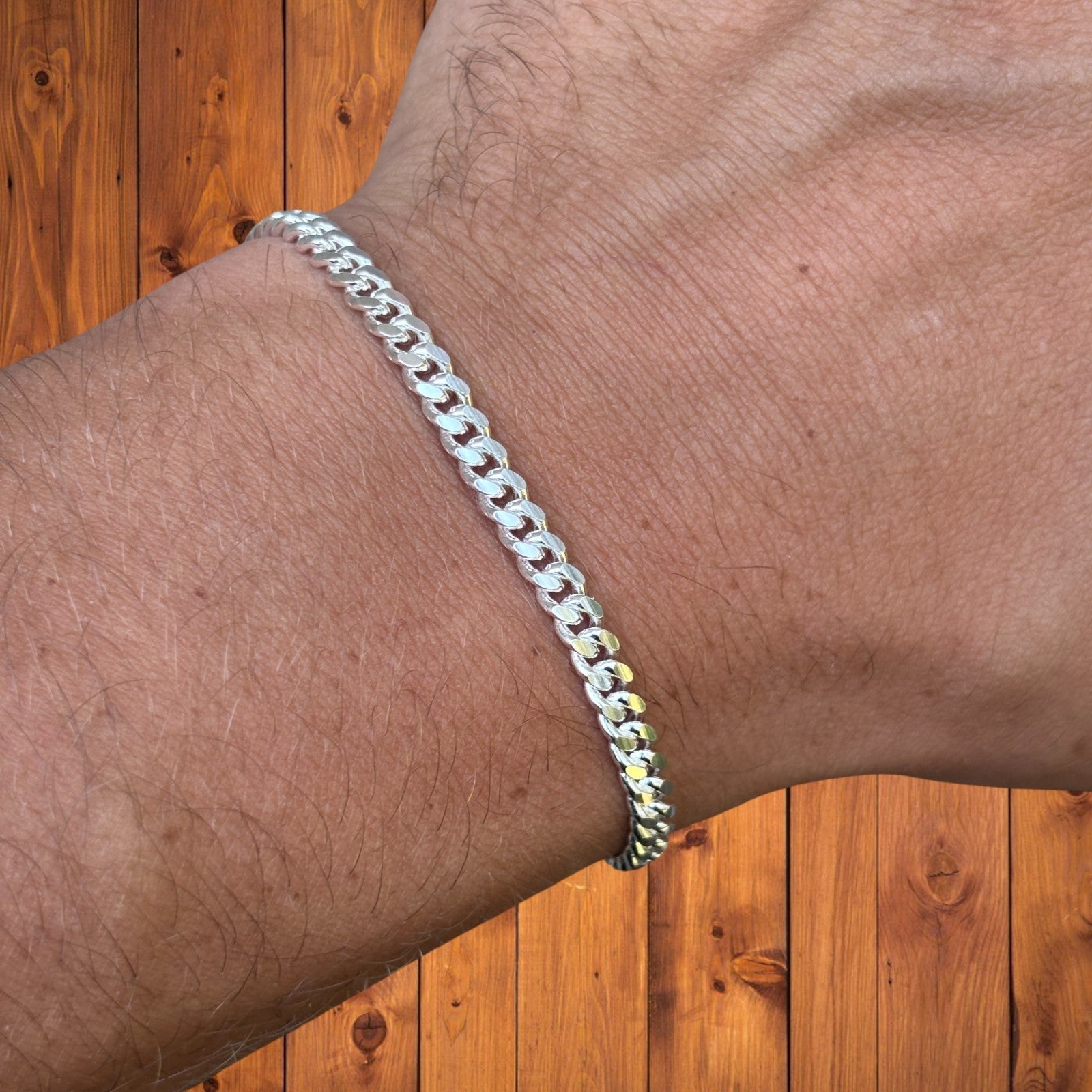 925 Sterling Silver 4mm Miami Cuban Bracelet