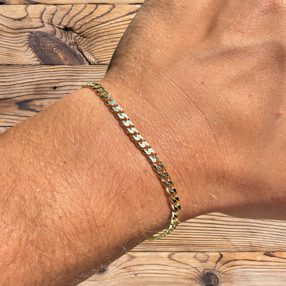 925 Sterling Silver 4mm Curb Bracelet