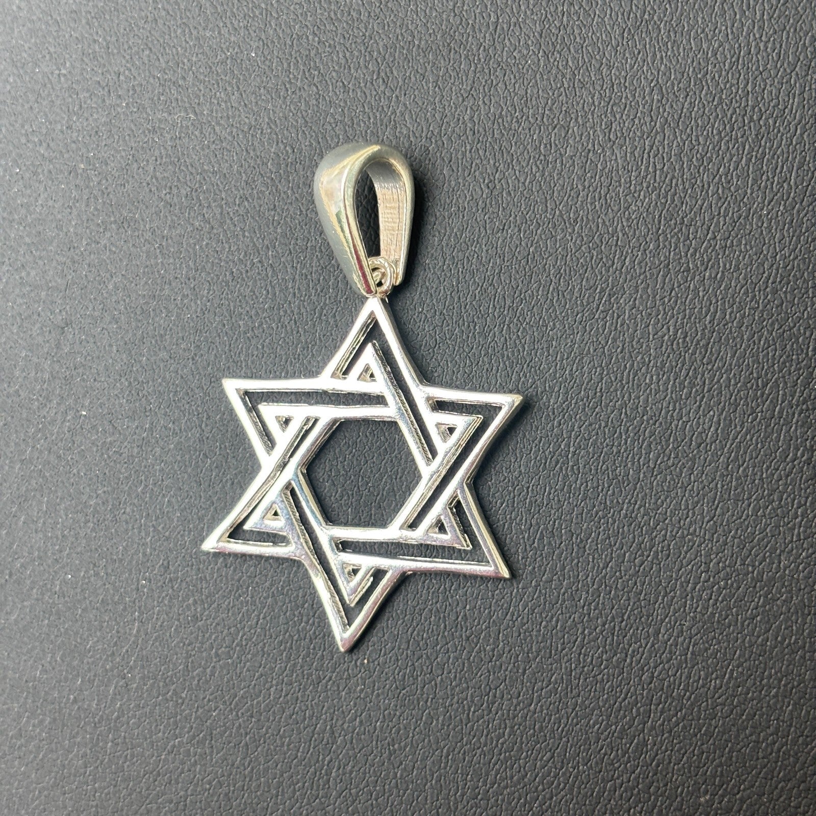 925 Sterling Silver Cutout Star of David Pendant
