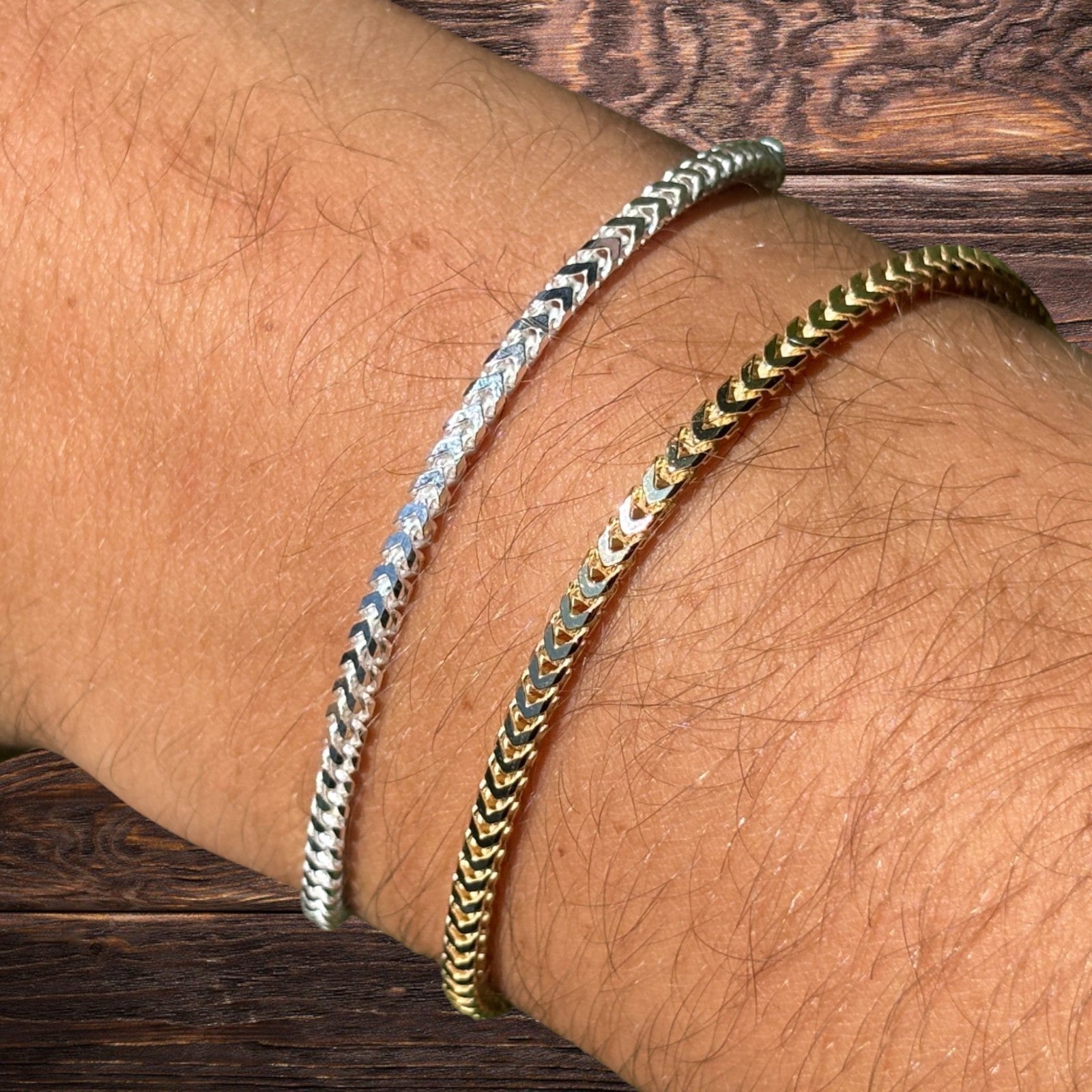 925 Sterling Silver 2.5mm Franco Bracelet