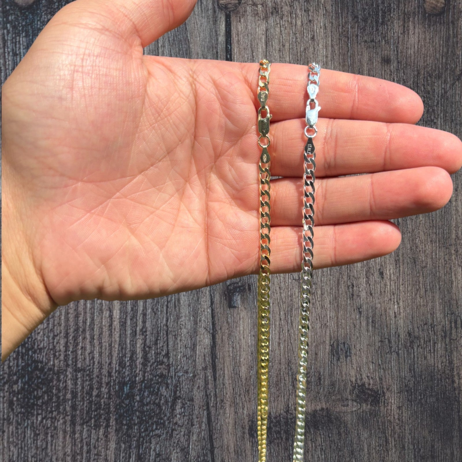 925 Sterling Silver 5mm Curb Chain Necklace