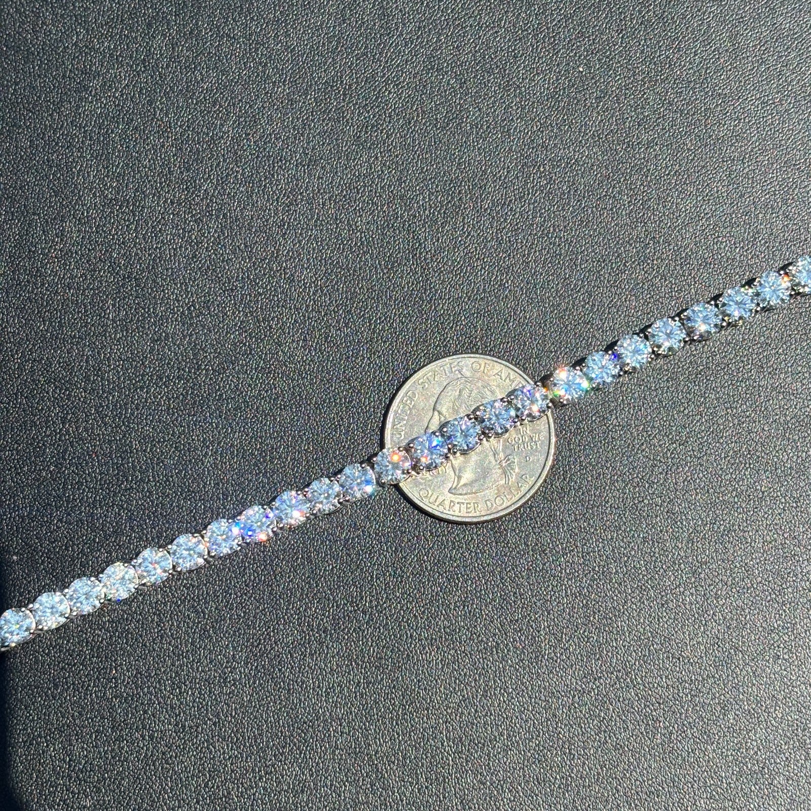 925 Sterling Silver 5mm Tennis Bracelet - CZ Or Moissanite