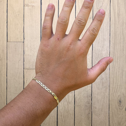 925 Sterling Silver 4mm Mariner Bracelet