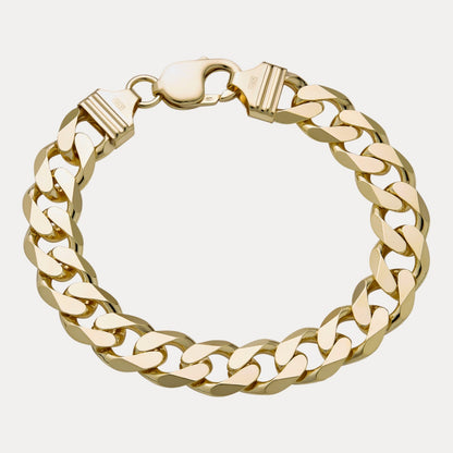 925 Sterling Silver 12mm Curb Bracelet