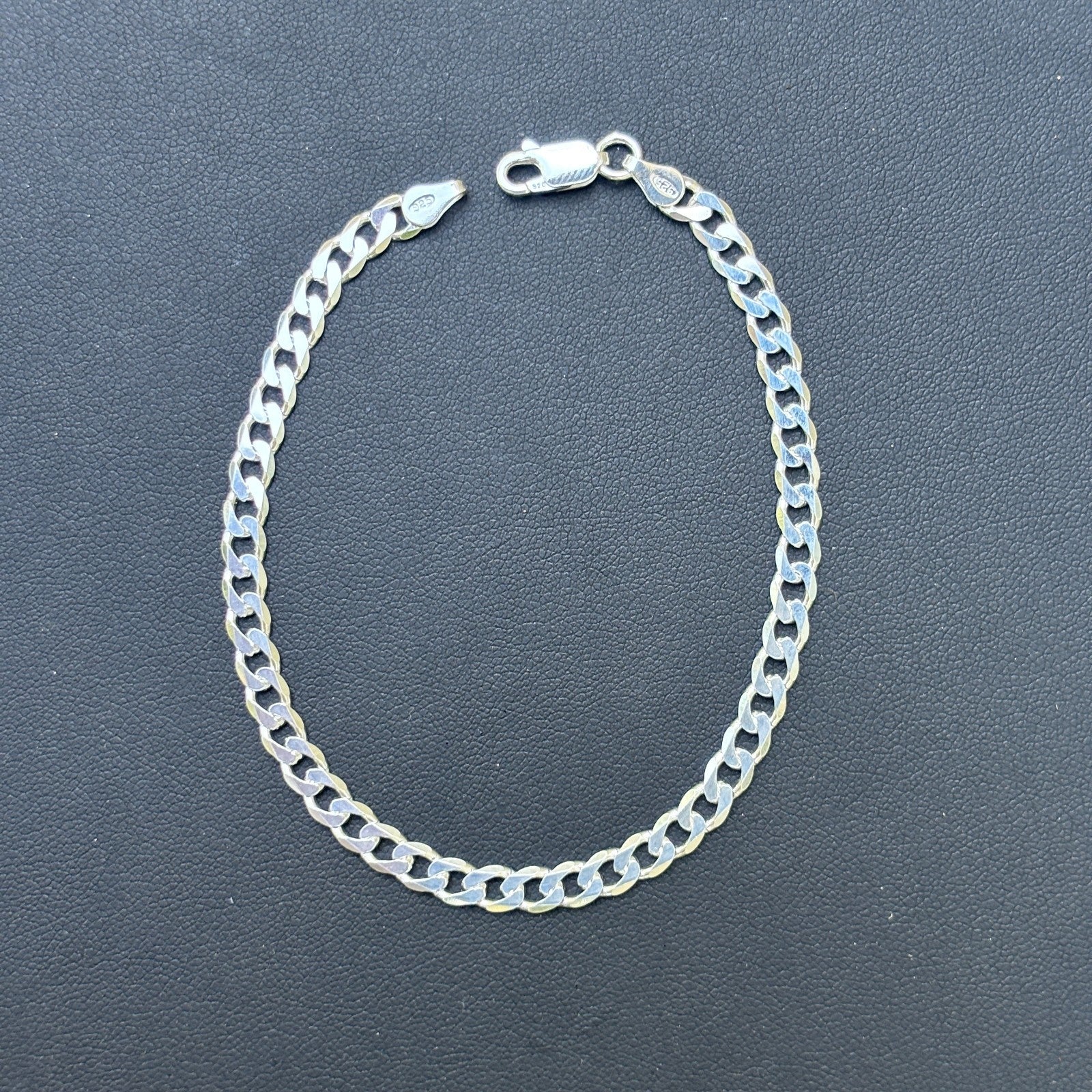 925 Sterling Silver 5mm Curb Bracelet