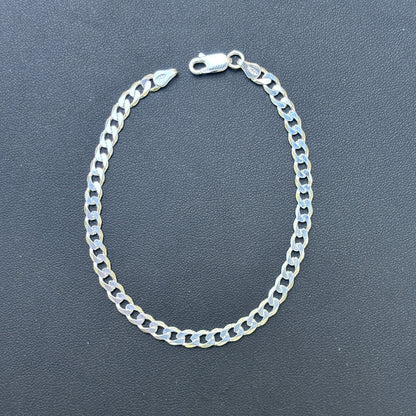925 Sterling Silver 5mm Curb Bracelet