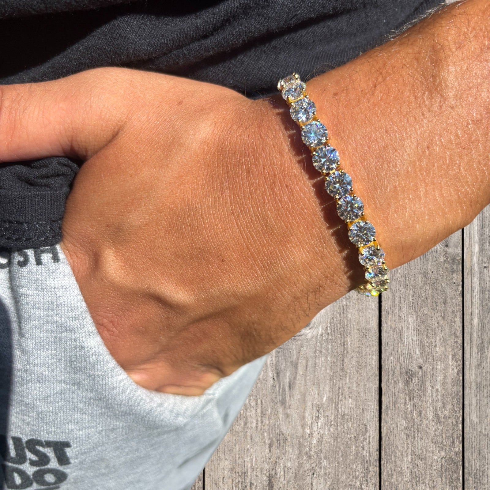 925 Sterling Silver 7mm Tennis Bracelet - CZ Or Moissanite