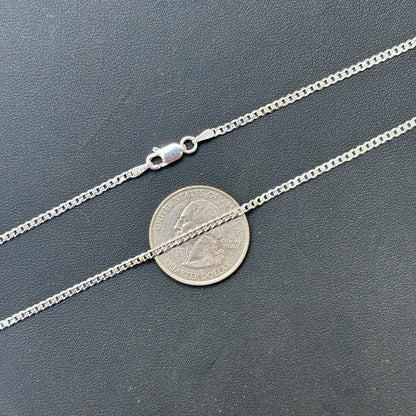 925 Sterling Silver 2mm Curb Chain Necklace
