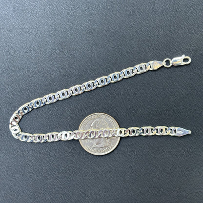 925 Sterling Silver 5.5mm Tiger Eye Bracelet