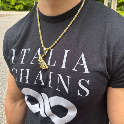 925 Sterling Silver Jesus Carrying Cross Pendant - Medium