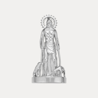 925 Sterling Silver St Lazarus San Lazaro Pendant - Small