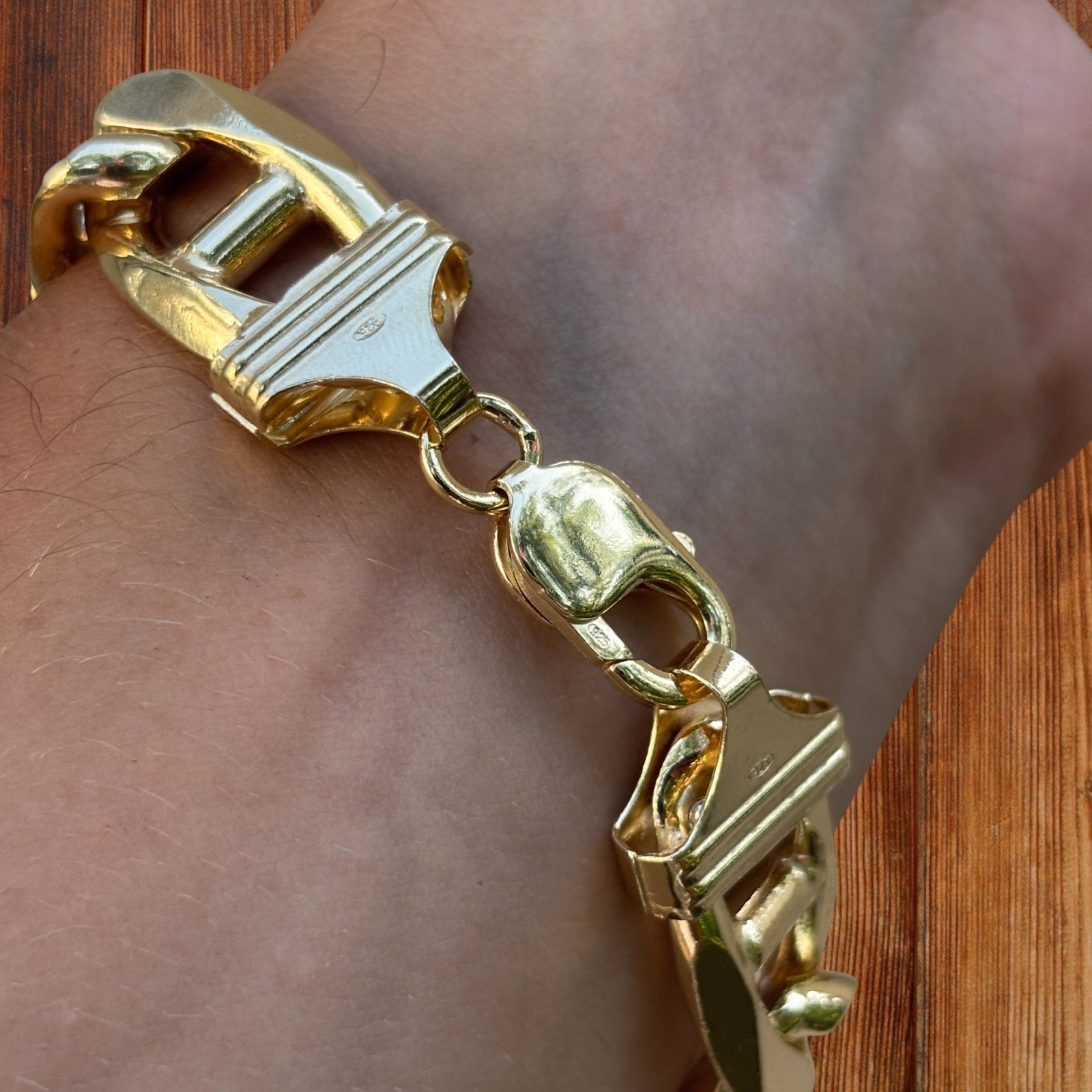 925 Sterling Silver 16mm Mariner Bracelet