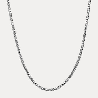925 Sterling Silver 5mm Rock Chain Necklace