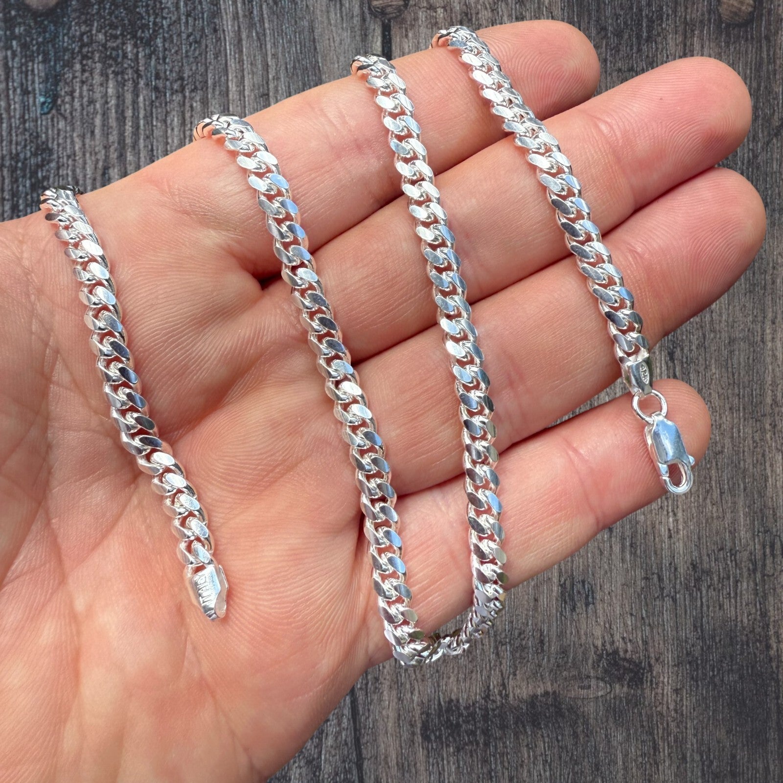 925 Sterling Silver 5mm Miami Cuban Chain Necklace