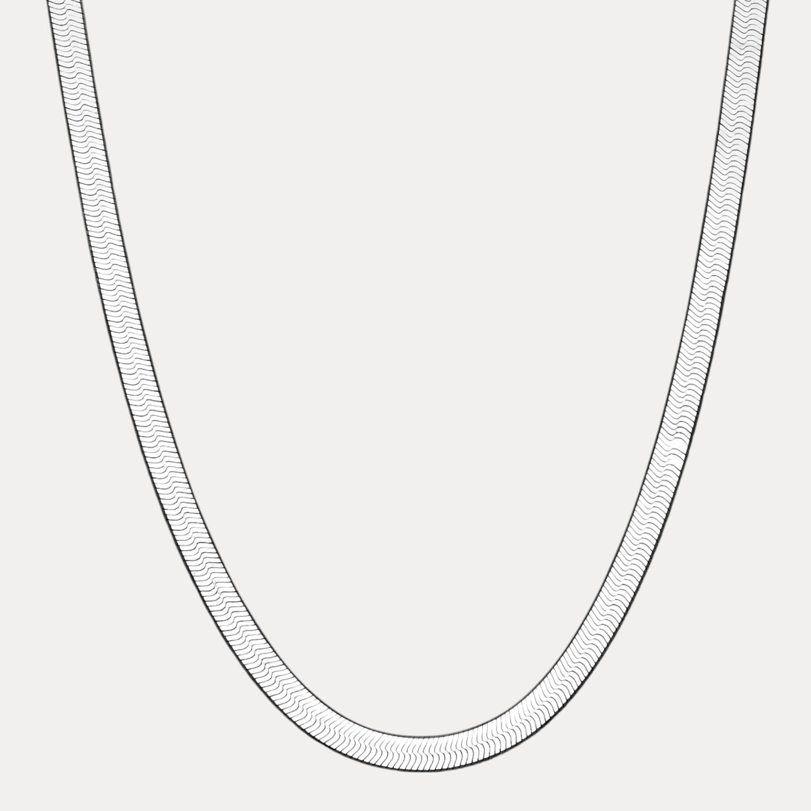 925 Sterling Silver 9mm Herringbone Chain Necklace