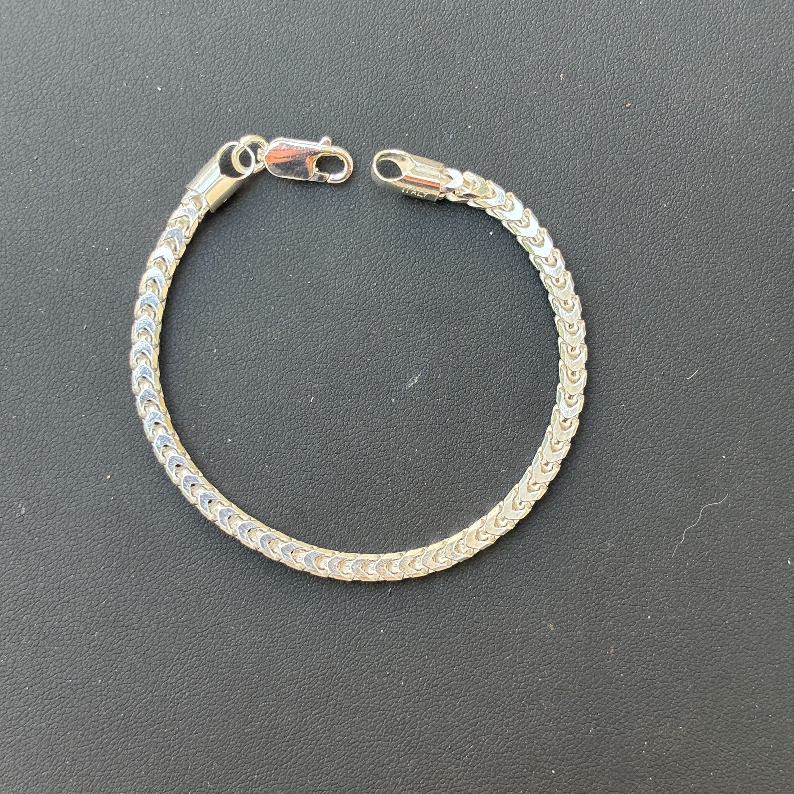 925 Sterling Silver 4mm Franco Bracelet